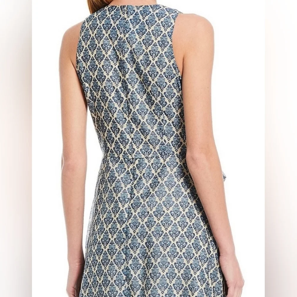 Sachin And Babi Bryce Gown/Lapis Print - Picture 4 of 17